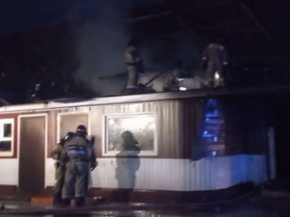 Здание заброшенного кафе вспыхнуло в Биробиджане