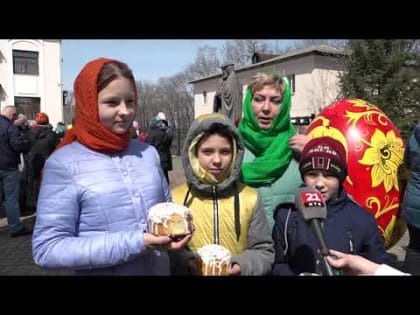 Пасхальная детская служба. Торжественные богослужения прошли в главном храме Биробиджанской епархии