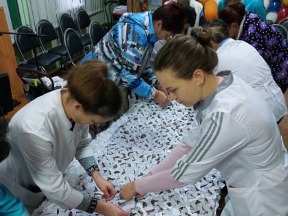 Белые как снег: зимний вариант маскировочных сетей начали плести в ЕАО для СВО