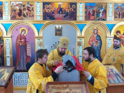Архиепископ Ефрем посетил храм Рождества Пресвятой Богородицы в п.Кульдур