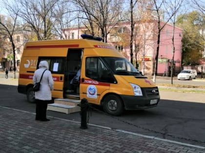 Передвижной пункт вакцинации от гриппа работает в Биробиджане