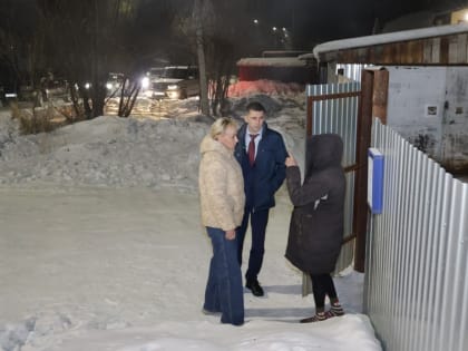 Мария Костюк вместе с мэром Биробиджана проверила освещение городских улиц