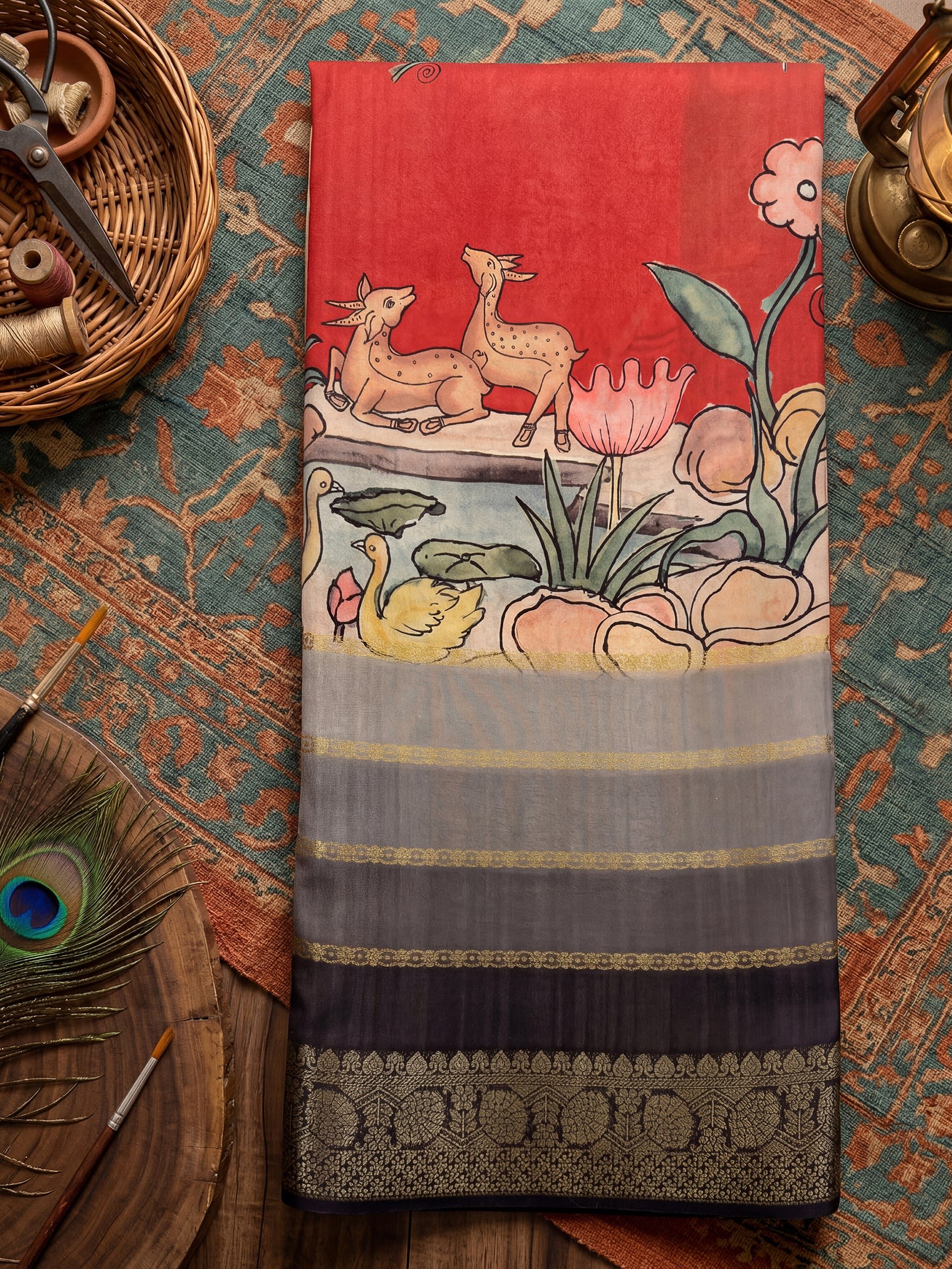 Rajvastra Jacquard-Silk-Saree - Image 6