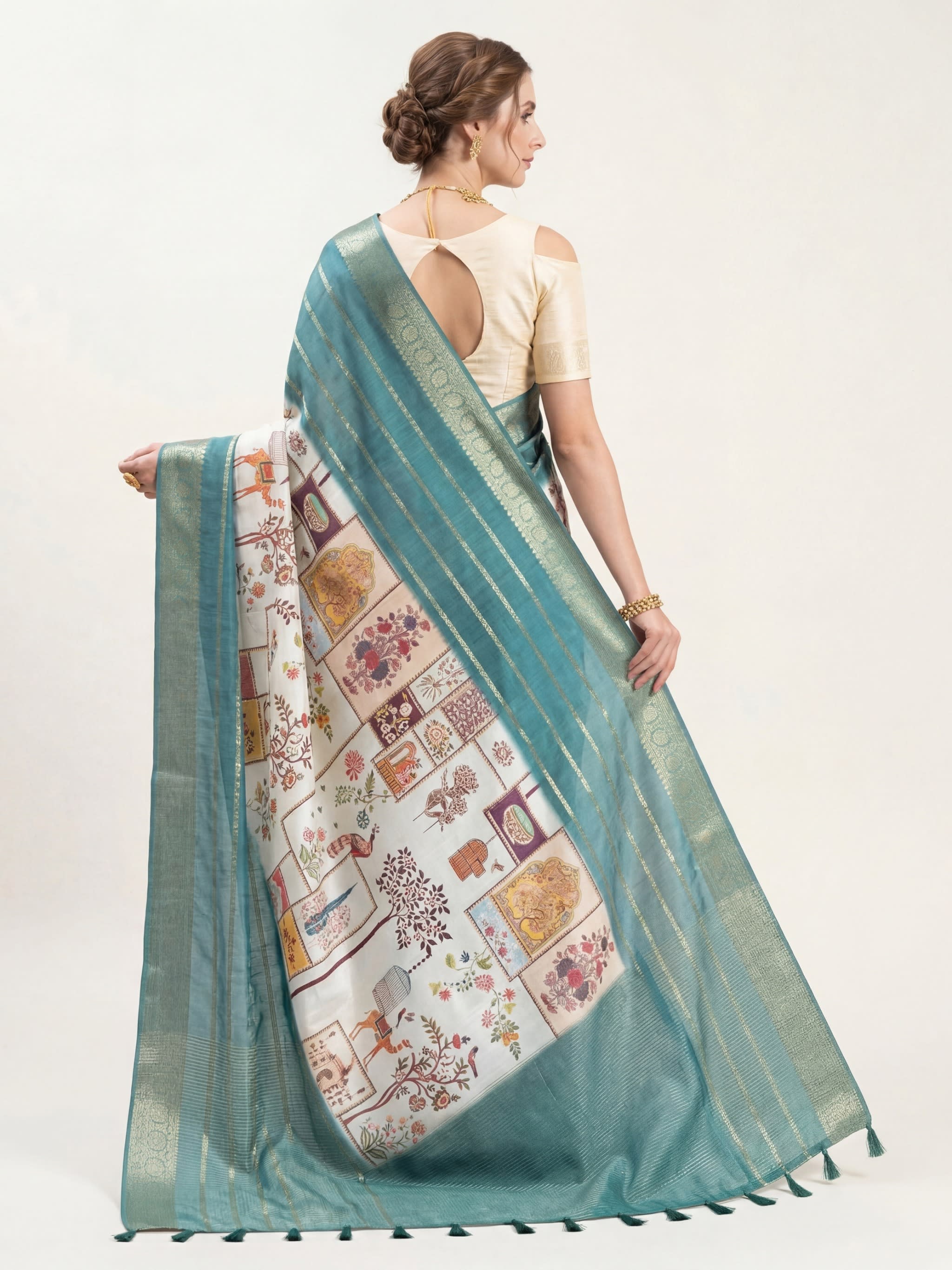 Raj Mahal Sarees Jacquard Silk Saree - Image 4