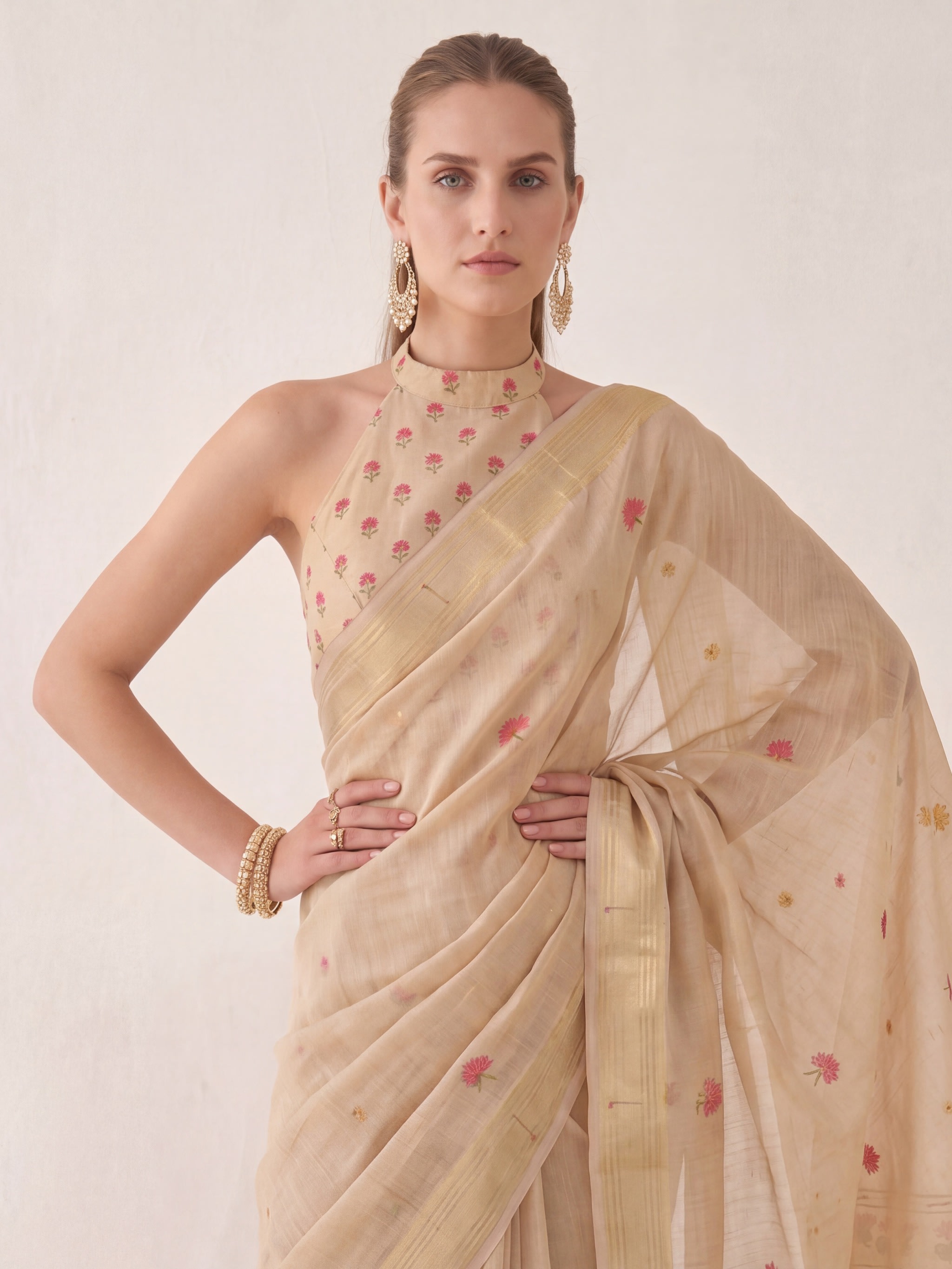 Vanika Story Jamdani Saree - Image 2