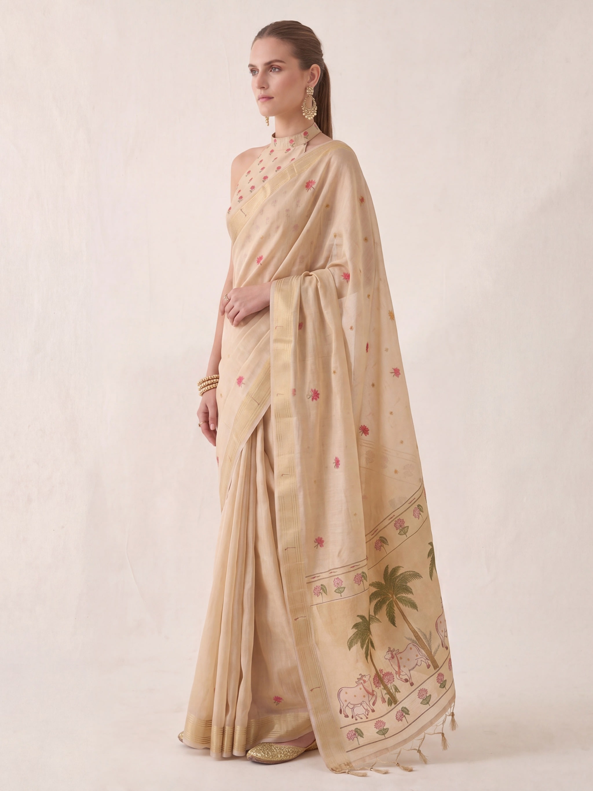 Vanika Story Jamdani Saree - Image 3