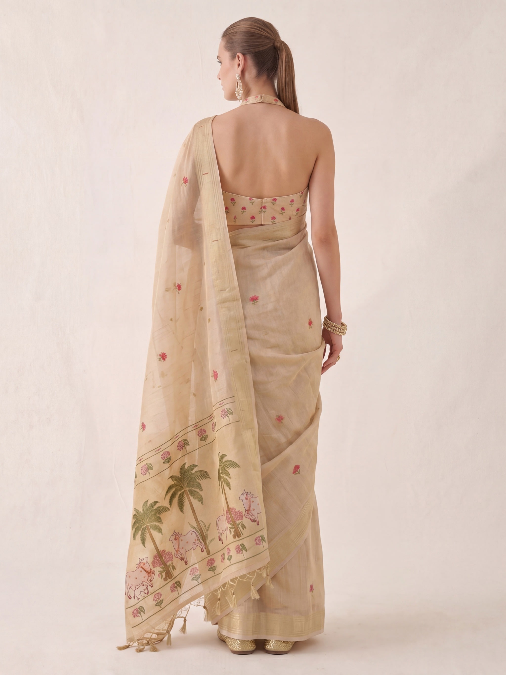 Vanika Story Jamdani Saree - Image 4