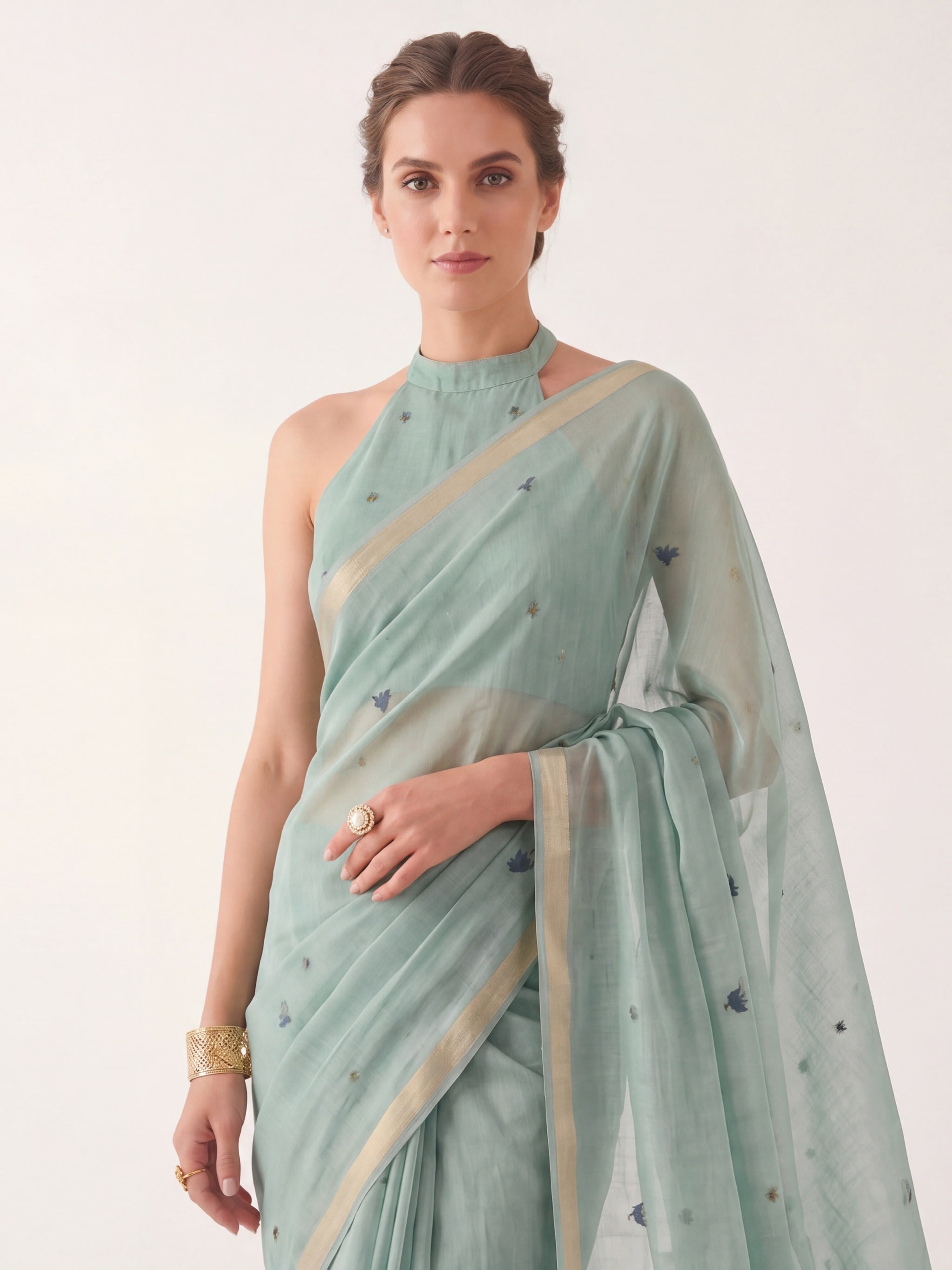 Harit Vana Jamdani Saree - Image 2