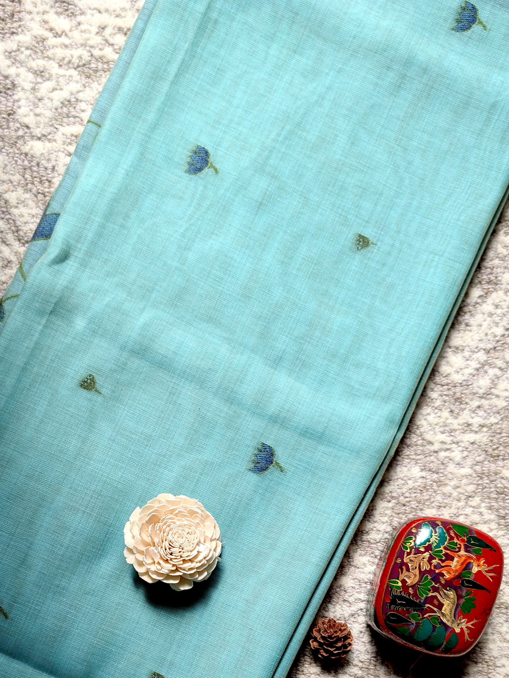 Harit Vana Jamdani Saree - Image 6