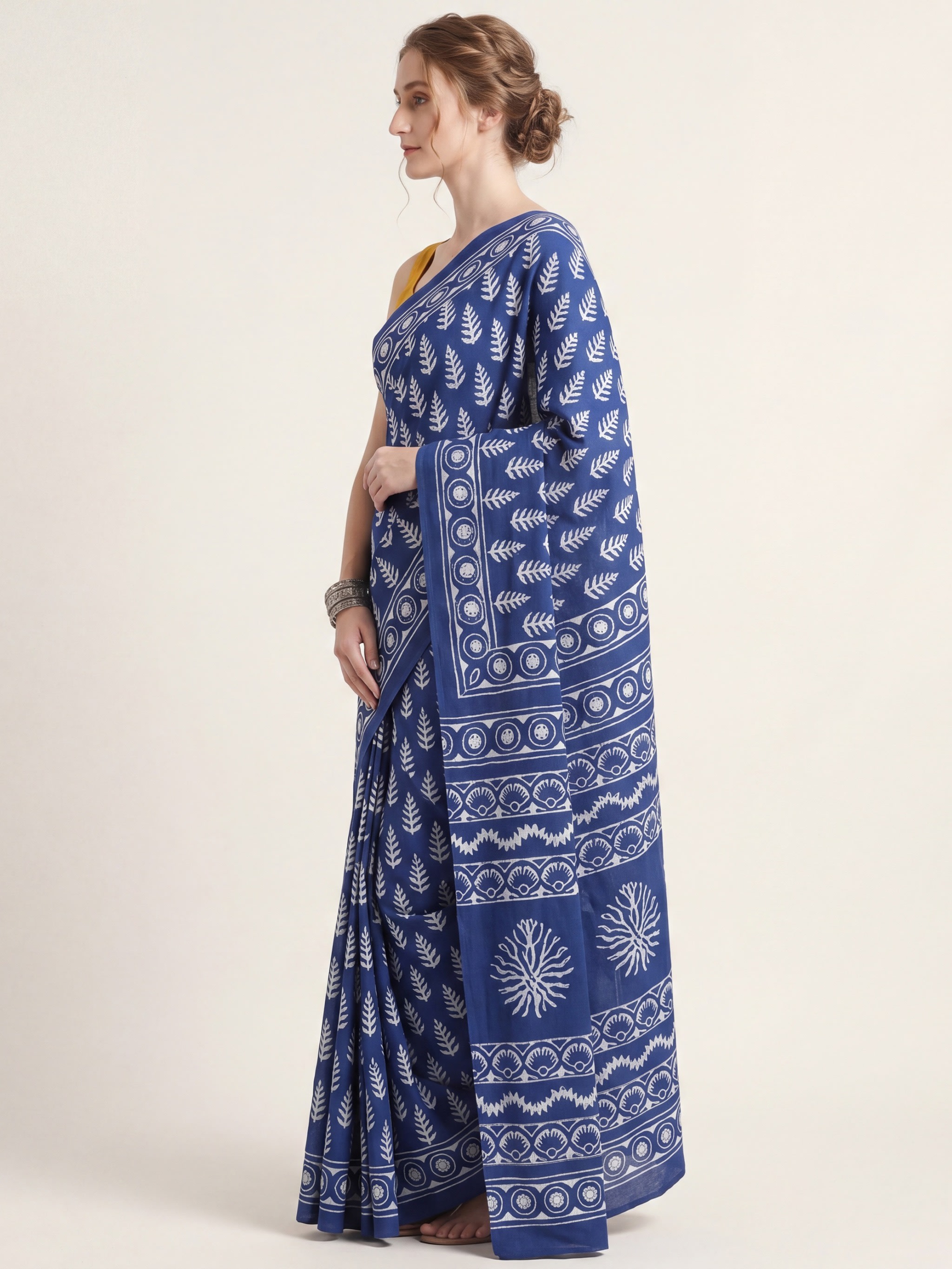 Neerja Indigo Saree - Image 3