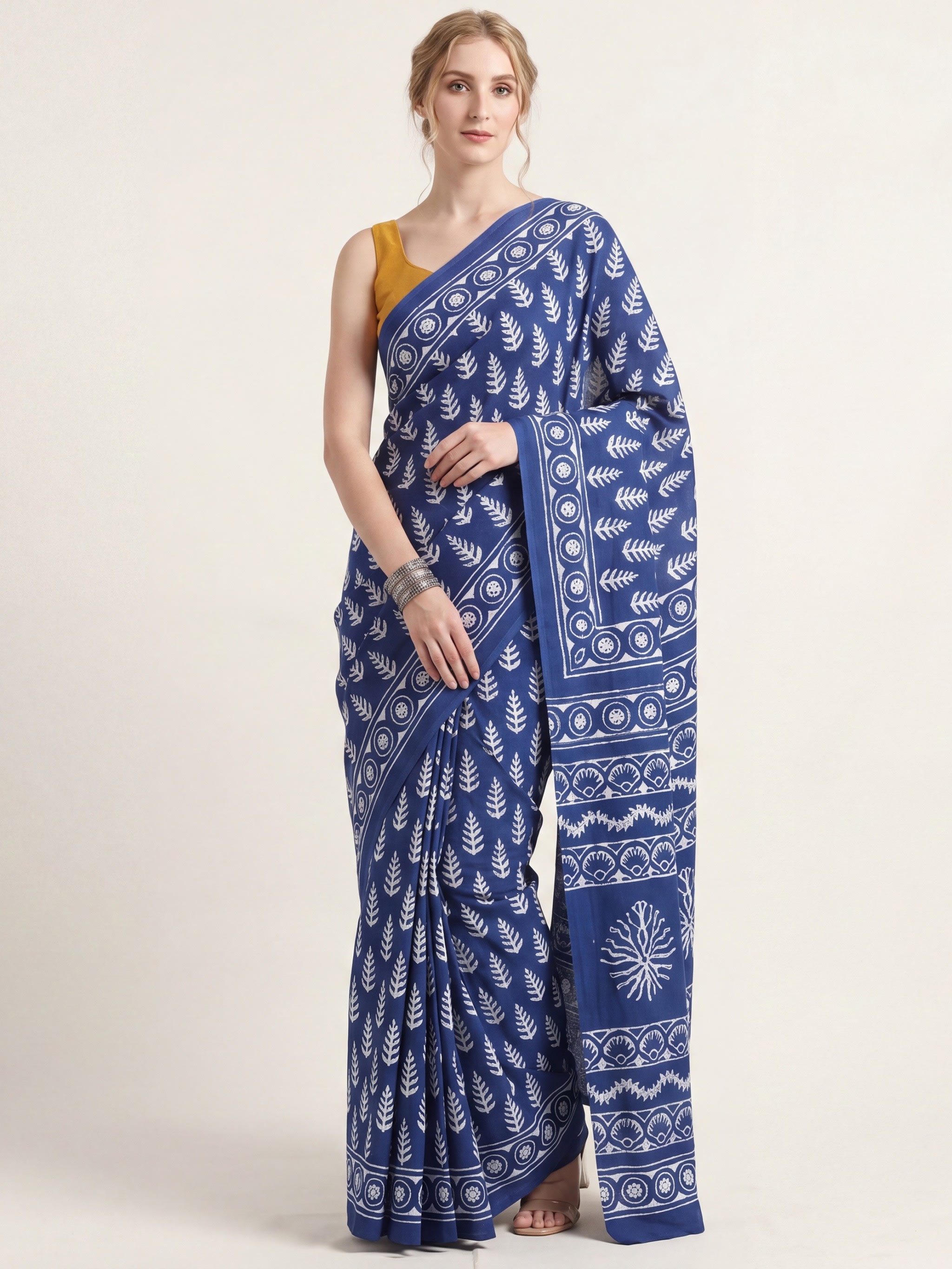Neerja Indigo Saree - Image 1