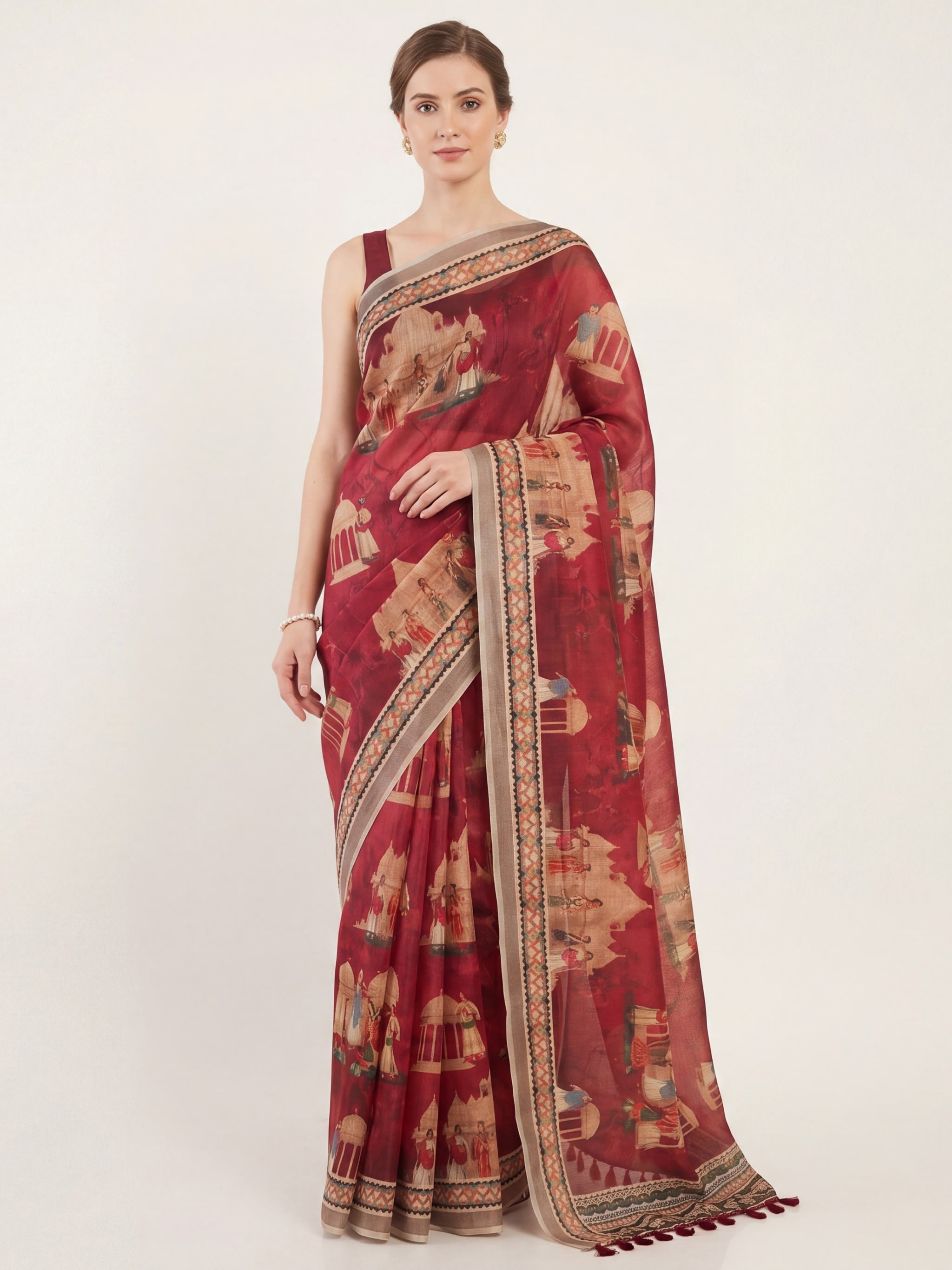 Sheher Rang Saree-Chanderi Cotton - Image 1