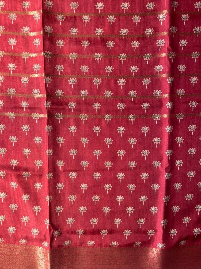 Floral Kalamkari Saree - Image 3