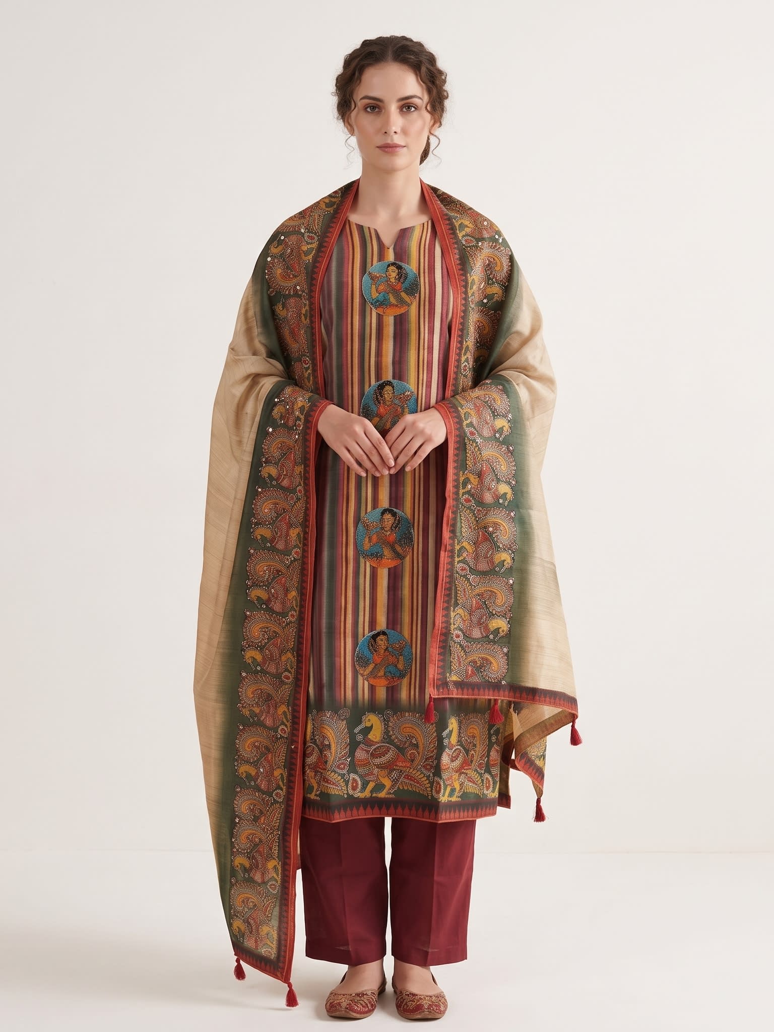 Rangrez Kalamkari Handwork Suit Set
