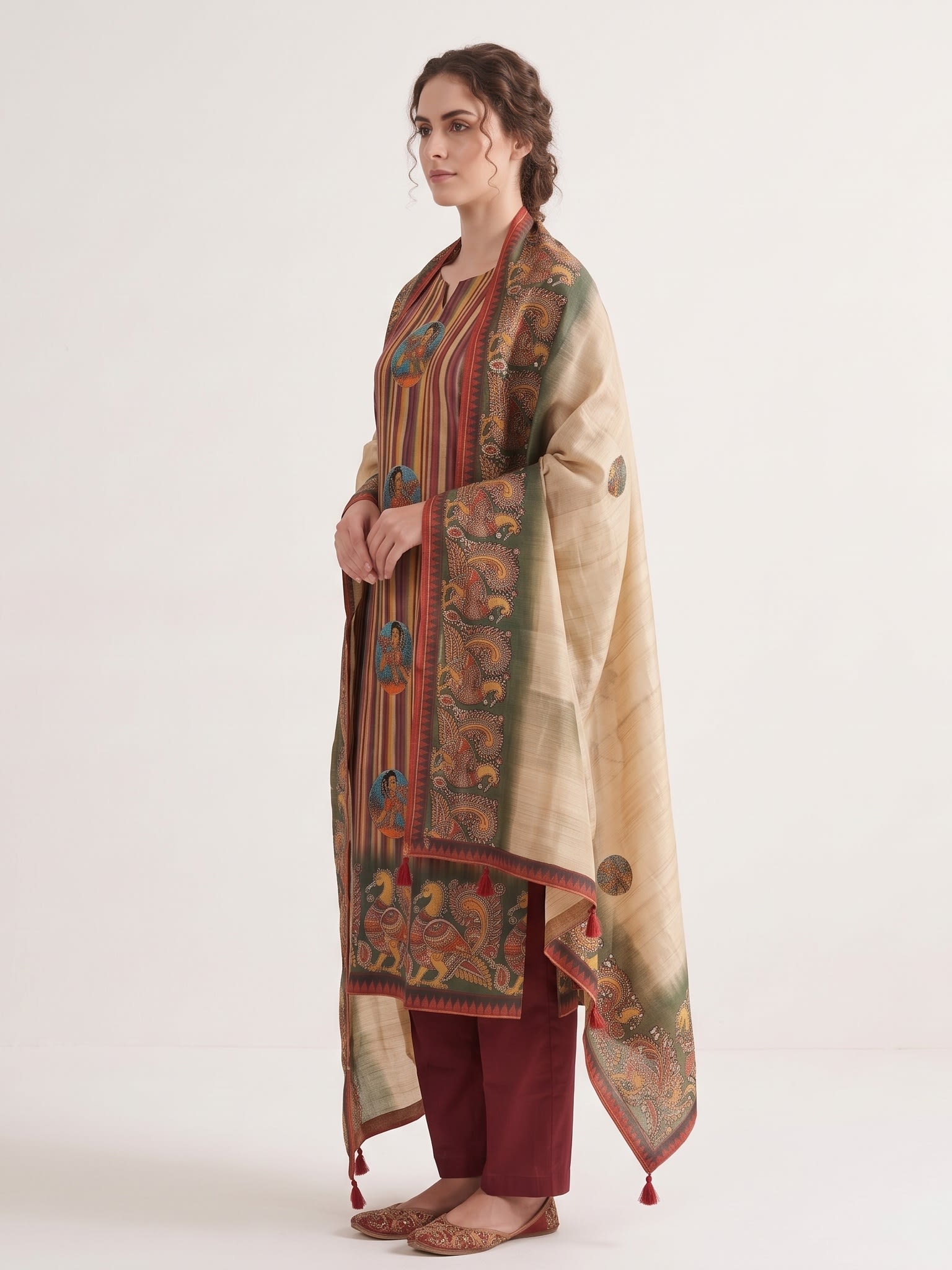 Rangrez Kalamkari Handwork Suit Set