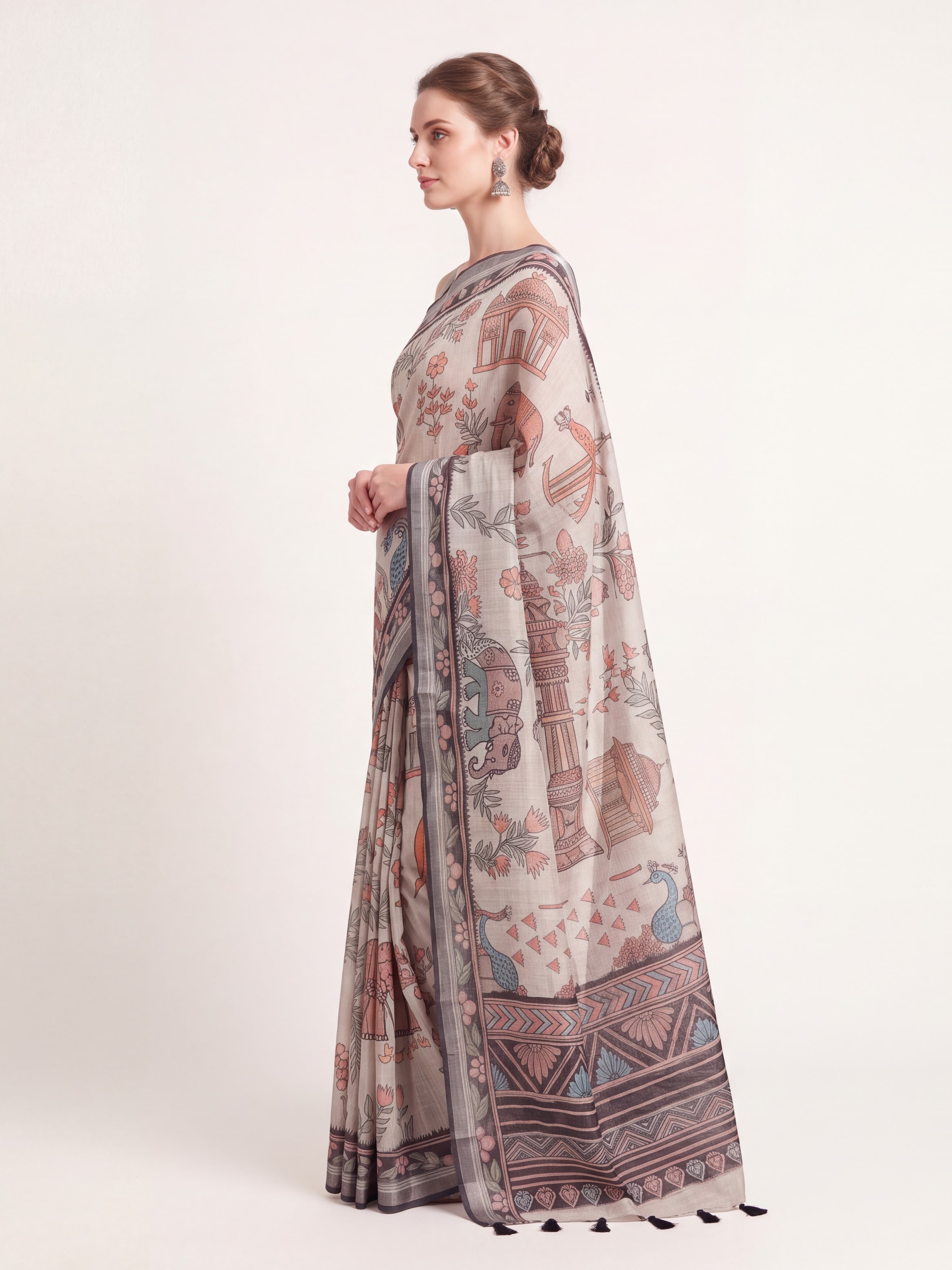 Heritage Tales Kalamkari Saree