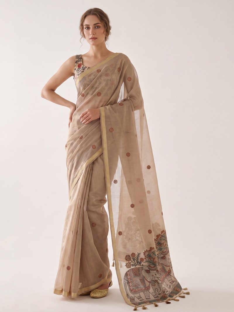 Shop Jamdani Woven Saree collection