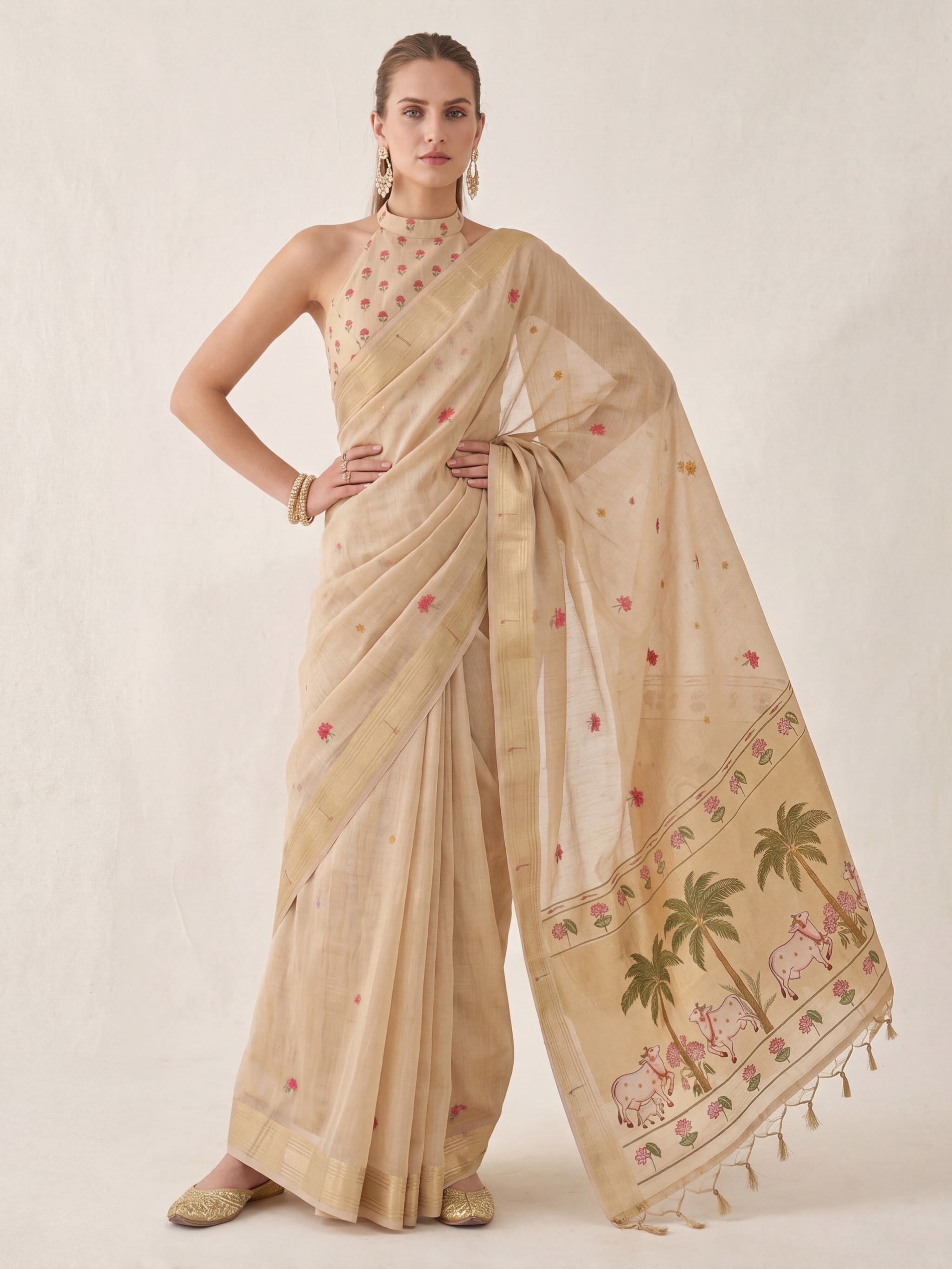 Vanika Story Jamdani Saree — shop at The House of Rani