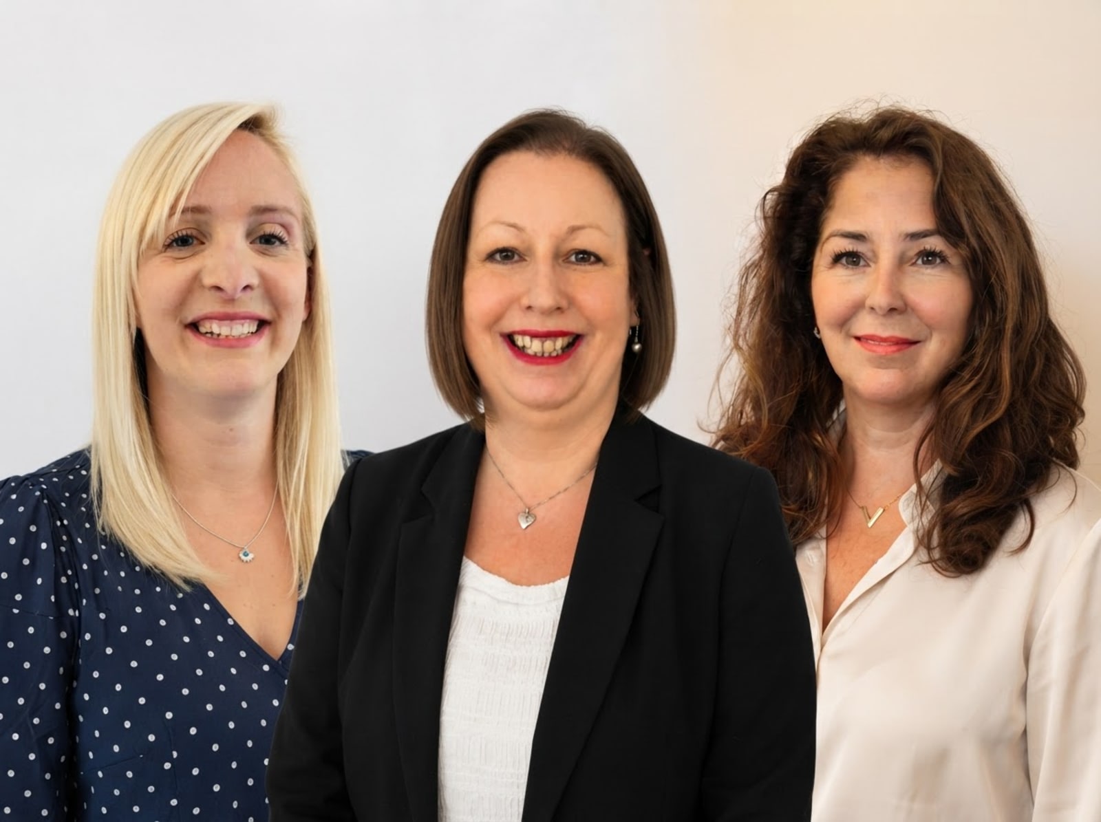 The friendly reception team at BritChiro New Milton - Charlotte, Karen and Victoria