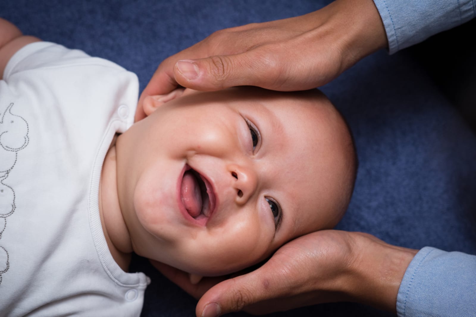 Gentle chiropractic treatment of a baby at BritChiro New Milton