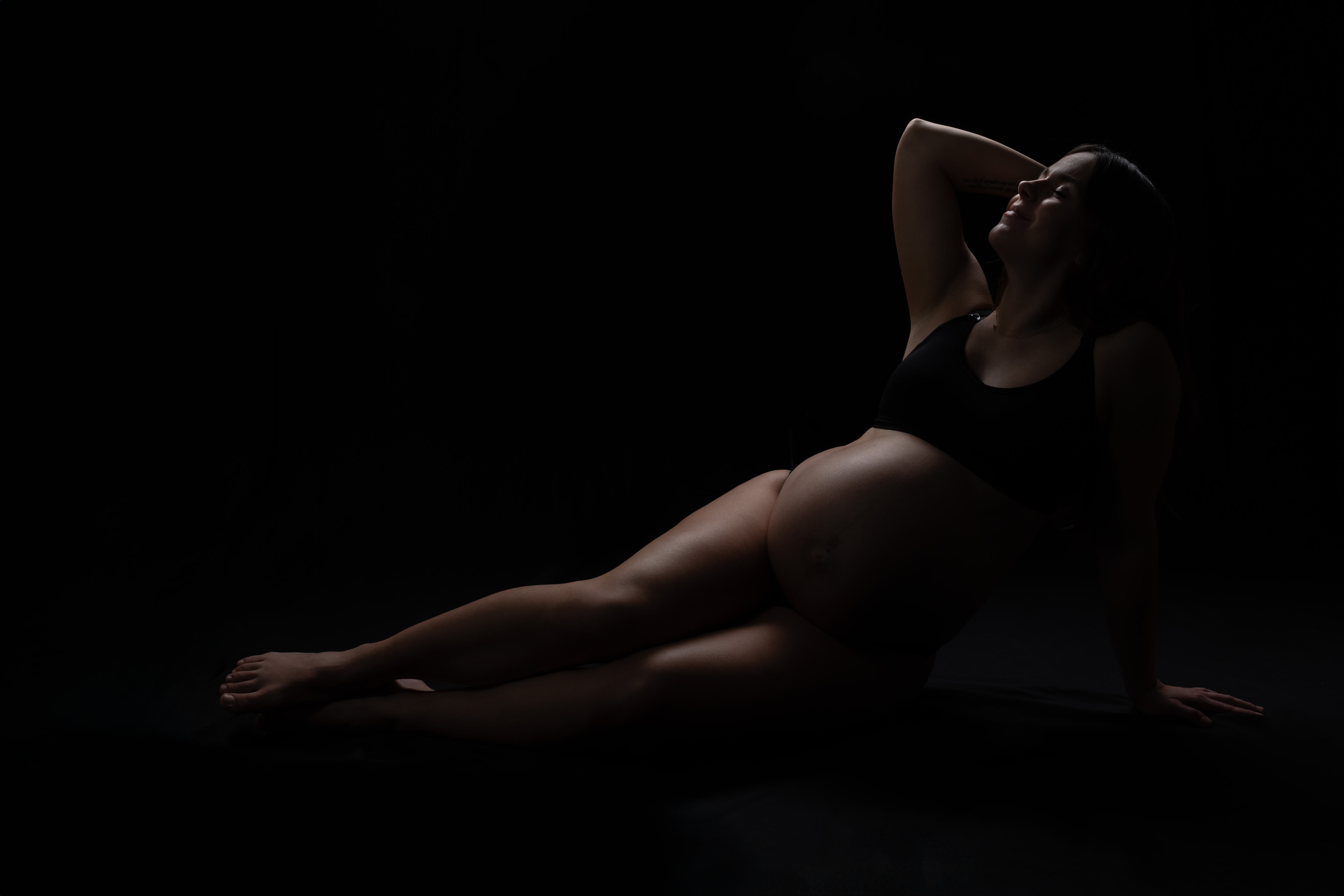 Silhouette and Soul Photography — fine art maternity portrait West Kelowna BC