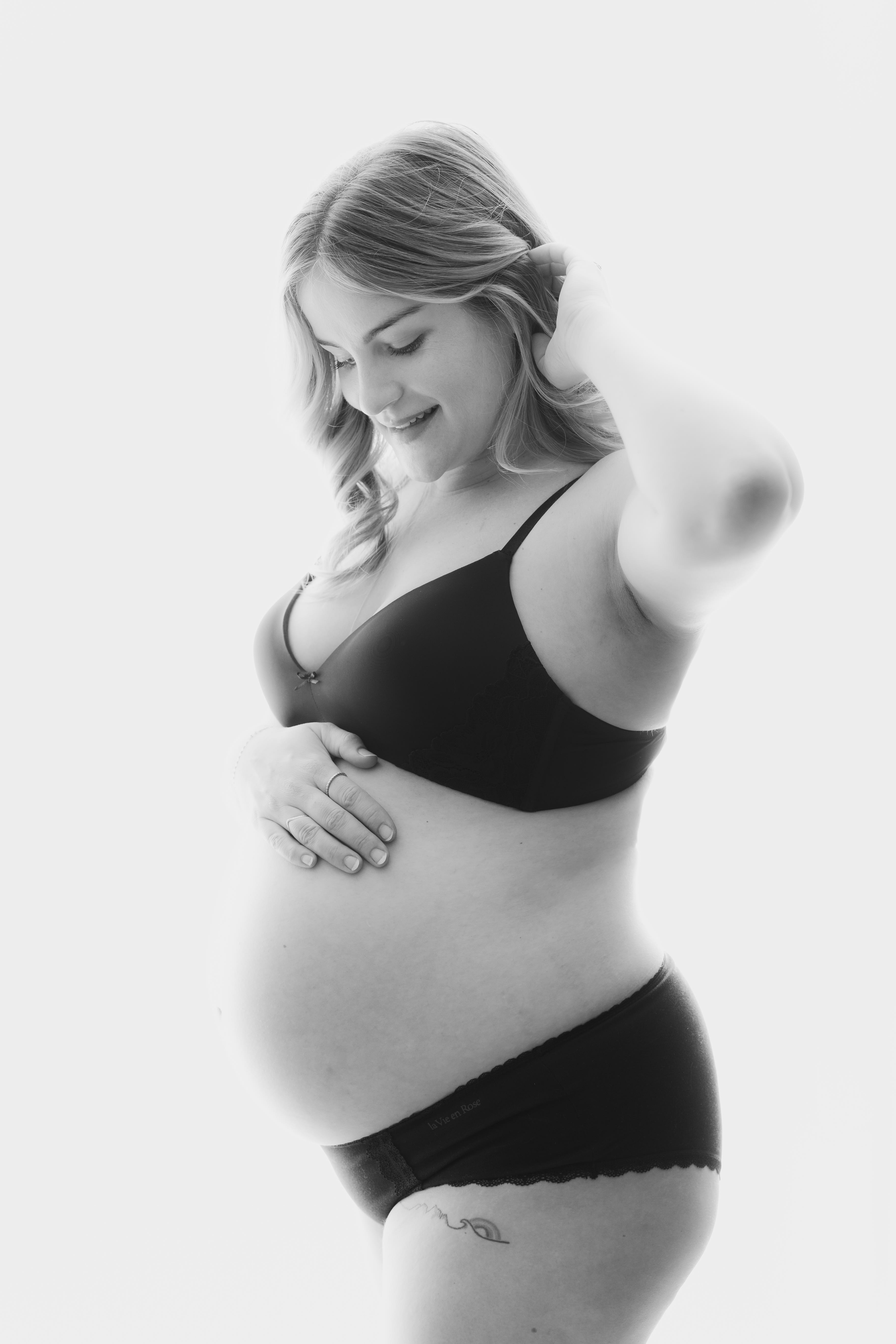 West Kelowna maternity photographer — poetic fine art studio portrait