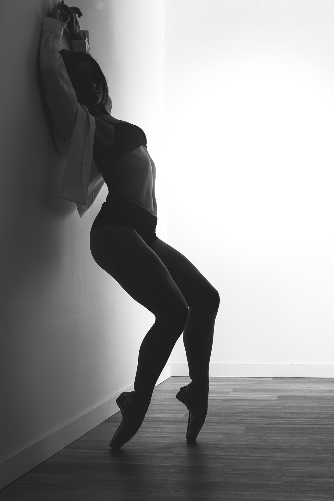 Boudoir fine art session West Kelowna — soft studio light, intimate portrait