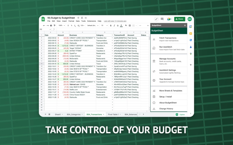 BudgetSheet - Smart Budgeting