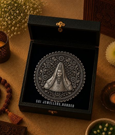 श्री सुषमाद माता सिल्वर कॉइन | Shri Sushmad Mata Silver Coin - View 1