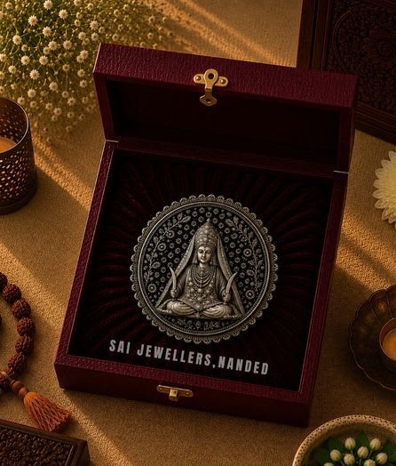 श्री खूंखर माता सिल्वर कॉइन | Shri Khunkhar Mata Silver Coin - View 1