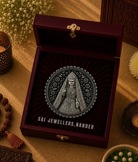 श्री सुरल्या माता सिल्वर कॉइन | Shri Suralya Mata Silver Coin - View 1