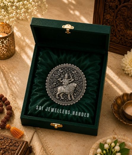श्री खाण्डल माता सिल्वर कॉइन | Shri Khandal Mata Silver Coin - View 1