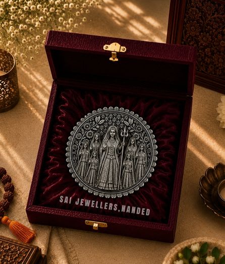 श्री श्यामगढ़ माता सिल्वर कॉइन | Shri Shyamgarh Mata Silver Coin - View 1