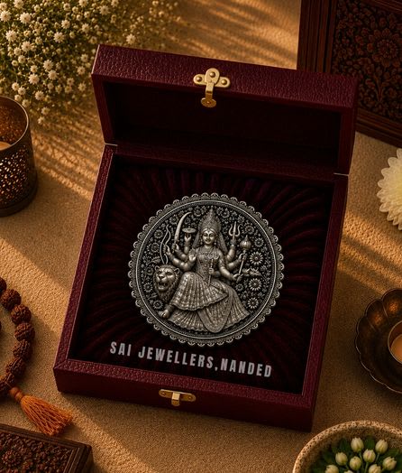 श्री मूसा माता सिल्वर कॉइन | Shri Musa Mata Silver Coin - View 1