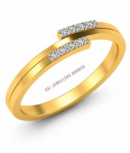 Open Bar Gold Ring view 2