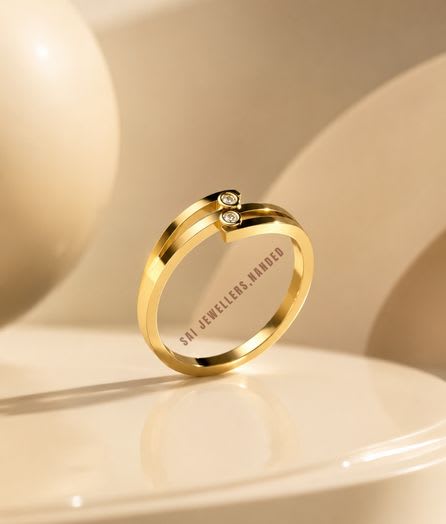 Double Layer Gold Ring - View 1