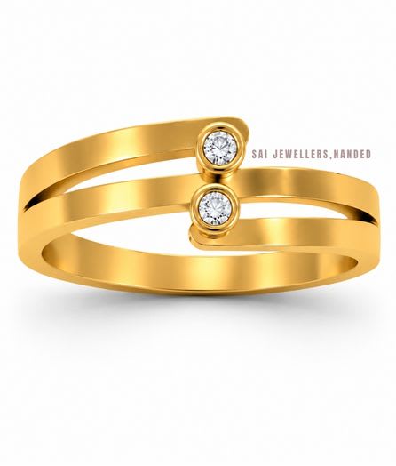 Double Layer Gold Ring view 3