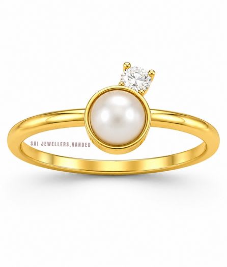 Pearl Gold Ring view 2