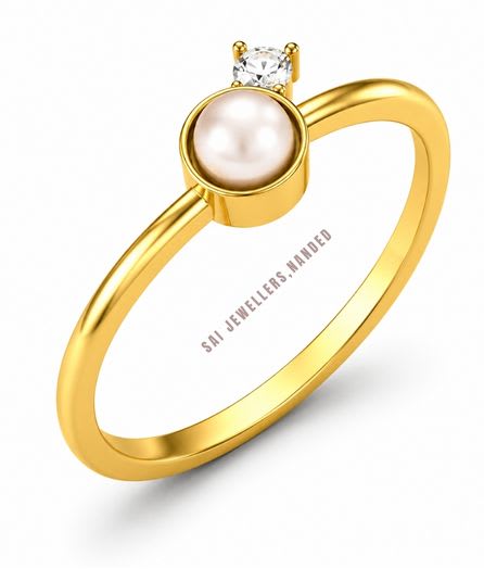 Pearl Gold Ring view 3