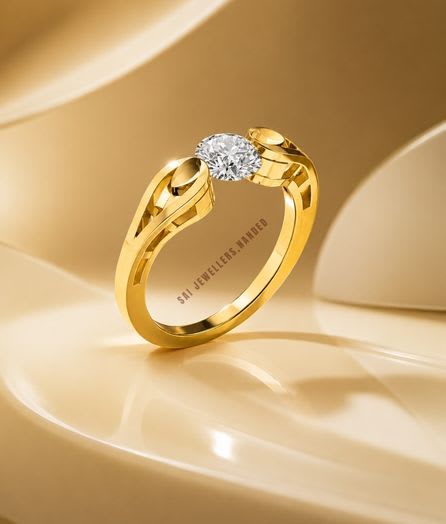 Infinity Twist Gold Ring - View 1
