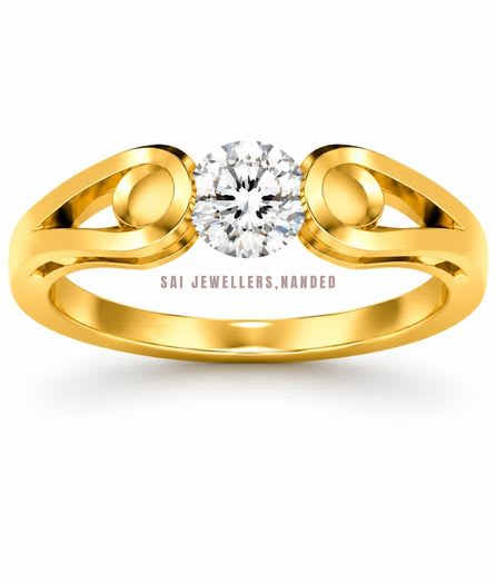Infinity Twist Gold Ring view 2