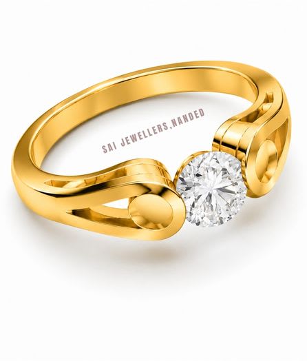 Infinity Twist Gold Ring view 3