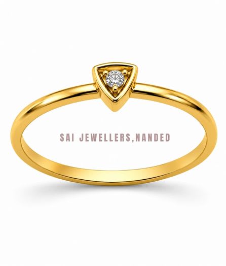 Triangle Gold Ring view 2