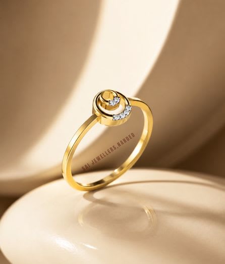 Spiral Gold Ring - View 1
