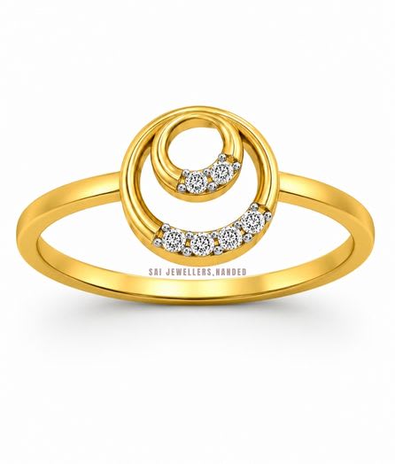 Spiral Gold Ring view 2