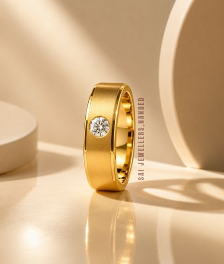 Classic Matte Gold Ring - View 1
