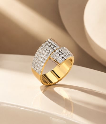 Statement Gold Ring - View 1