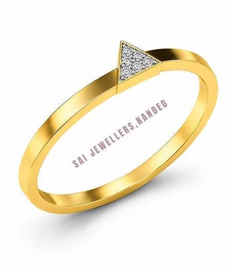 Triangle Gold Ring view 2
