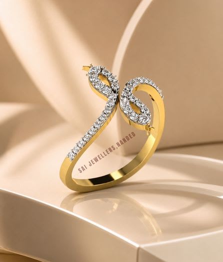 Double Infinity Gold Ring - View 1