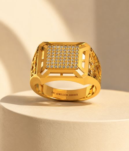 Royal Mosaic Gold Ring - View 1